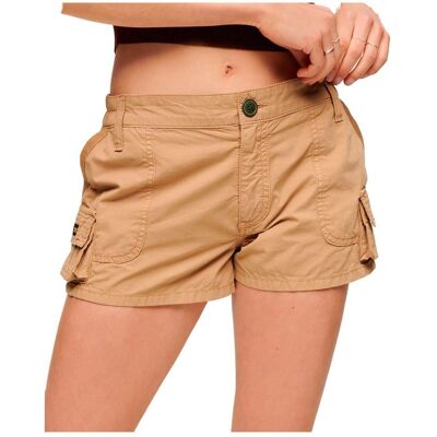 Superdry Damen Utility Cargoshorts - Hellbraun - Shorts Superdry Damen Utility Cargoshorts - Hellbraun - Shorts