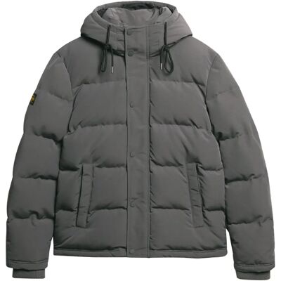 Superdry Everest Σακάκι Σύντομο Puffer (M5011743A) - ανθρακί Superdry Everest Σακάκι Σύντομο Puffer (M5011743A) - ανθρακί
