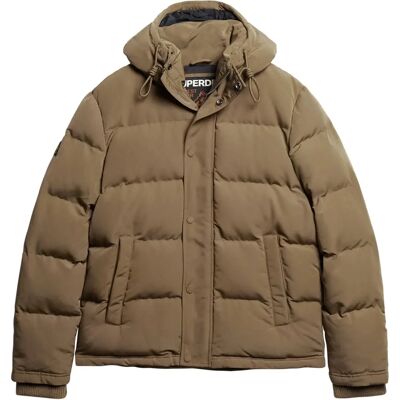 Superdry Everest Giacca Puffer Corto (M5011743A) - marrone sabbia Superdry Everest Giacca Puffer Corto (M5011743A) - marrone sabbia
