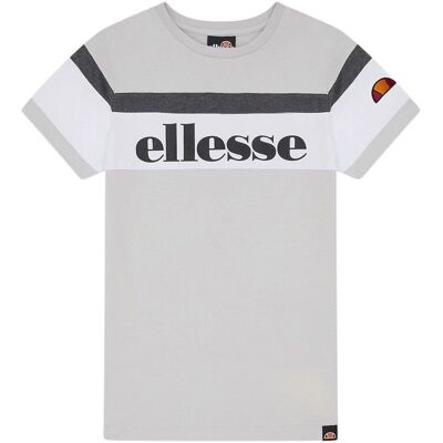 Ellesse Grijze Gestreepte Unisex T-shirt - Casual Kleding Ellesse Grijze Gestreepte Unisex T-shirt - Casual Kleding