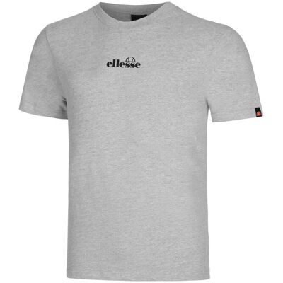 Ellesse Herren Ollio T-Shirt - Grau, Klassischer Schnitt Ellesse Herren Ollio T-Shirt - Grau, Klassischer Schnitt