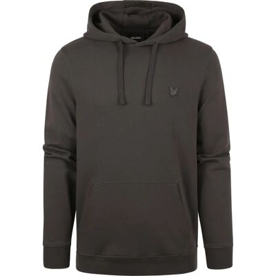 Lyle & Scott Herren Gunmetal Grey Adler Logo Kapuzenpullover Lyle & Scott Herren Gunmetal Grey Adler Logo Kapuzenpullover