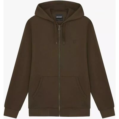Sweat à capuche zippé Tonal Eagle pour homme - Vert - S - Publicité Sweat à capuche zippé Tonal Eagle pour homme - Vert - S - Publicité