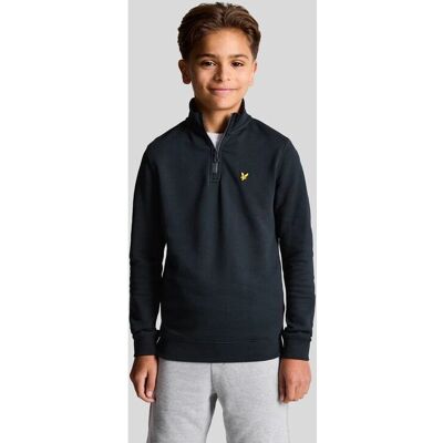 Lyle And Scott Kids 1/4 Zip Sweatshirt - Zwart - Maat: 15/16 jaar Lyle And Scott Kids 1/4 Zip Sweatshirt - Zwart - Maat: 15/16 jaar