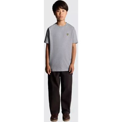 Lyle & Scott Kids Einfarbiges Grau T-Shirt - 7/8 J - T-Shirt Lyle & Scott Kids Einfarbiges Grau T-Shirt - 7/8 J - T-Shirt