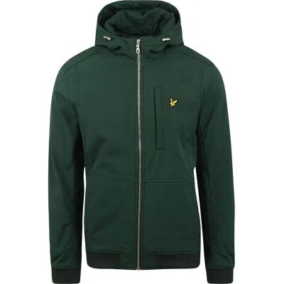 Lyle & Scott Donkergroene Softshell Jas - Normale Pasvorm Lyle & Scott Donkergroene Softshell Jas - Normale Pasvorm
