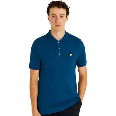Lyle & Scott Polo Marine - Coupe Classique - Polo - Publicité Lyle & Scott Polo Marine - Coupe Classique - Polo - Publicité