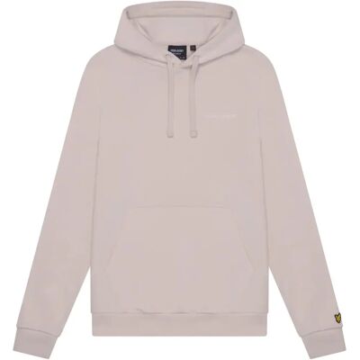 Lyle & Scott Crème Hoodie - Geborduurd logo in loopback - Casual wear Lyle & Scott Crème Hoodie - Geborduurd logo in loopback - Casual wear