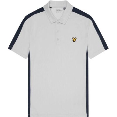 Lyle & Scott Herren Golf Poloshirt Streifen - Weiß - Größe 42/Regular Lyle & Scott Herren Golf Poloshirt Streifen - Weiß - Größe 42/Regular