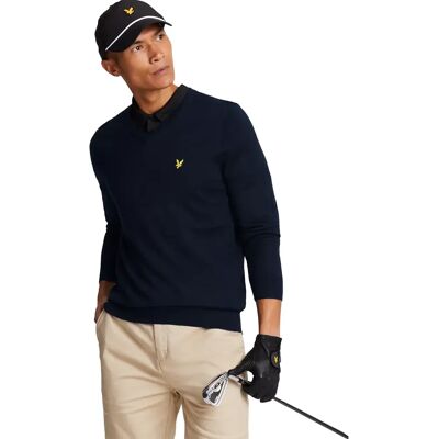 Pull en V pour Hommes de Golf Lyle & Scott - Marine - XS - Publicité Pull en V pour Hommes de Golf Lyle & Scott - Marine - XS - Publicité