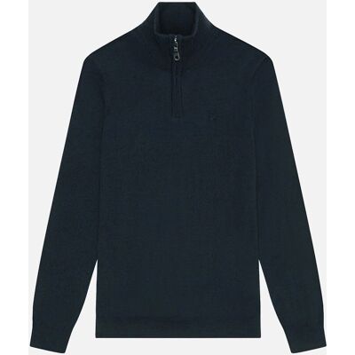 Lyle & Scott Navy Merino 1/4 Zip Jumper Lyle & Scott Navy Merino 1/4 Zip Jumper
