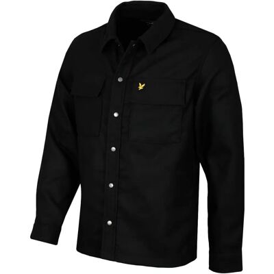 Lyle & Scott Jet Black Overshirt - Legeres Jacke Lyle & Scott Jet Black Overshirt - Legeres Jacke