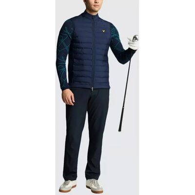 Lyle & Scott Herren Golf Hybrid Steppweste - Marineblau - Regular/36 - Golf Weste Lyle & Scott Herren Golf Hybrid Steppweste - Marineblau - Regular/36 - Golf Weste