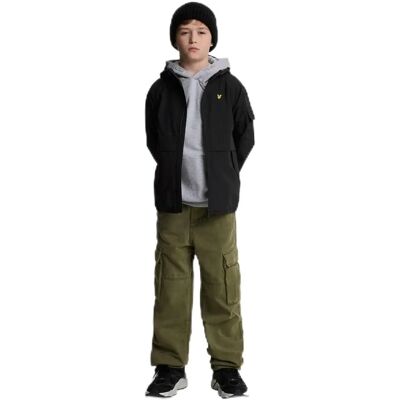 Lyle & Scott Black Windbreaker Jacket - Kids, Model 170/176 Lyle & Scott Black Windbreaker Jacket - Kids, Model 170/176