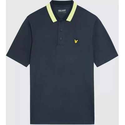 Lyle & Scott Herren Golf Poloshirt mit Kragen und Zierstreifen – Marineblau 2XL Lyle & Scott Herren Golf Poloshirt mit Kragen und Zierstreifen – Marineblau 2XL