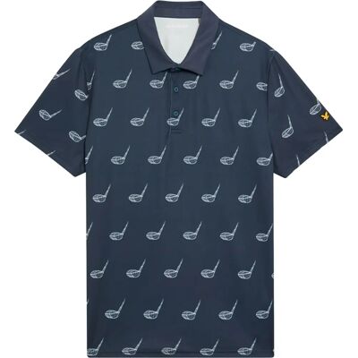 Lyle & Scott Micro Club Poloshirt - Blau - Golf Polo Lyle & Scott Micro Club Poloshirt - Blau - Golf Polo