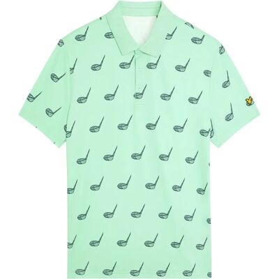 Lyle & Scott Micro Club Poloshirt mit Print – Blau Blau M Lyle & Scott Micro Club Poloshirt mit Print – Blau Blau M