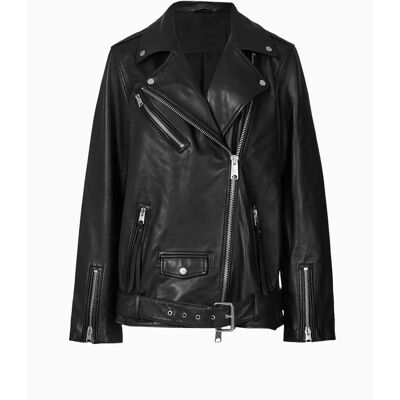 Veste en Cuir Biker Billie d'AllSaints - Veste en Cuir Biker - Publicité Veste en Cuir Biker Billie d'AllSaints - Veste en Cuir Biker - Publicité