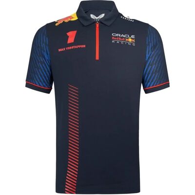 Polo Castore Max Verstappen Night Sky - Équipe F1 - Publicité Polo Castore Max Verstappen Night Sky - Équipe F1 - Publicité