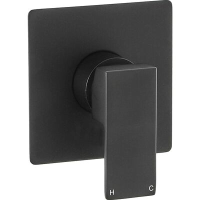 Miscelatore termostatico quadrato moderno HudsonReed - Nero Miscelatore termostatico quadrato moderno HudsonReed - Nero