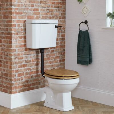 HudsonReed - Richmond - Cassetta bassa - Cerniere nere - Toilet HudsonReed - Richmond - Cassetta bassa - Cerniere nere - Toilet