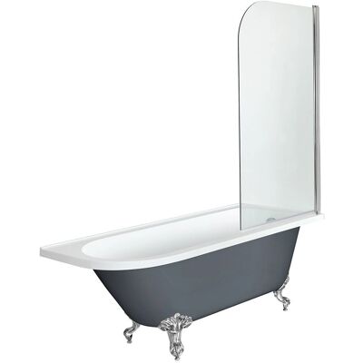 HudsonReed Vasca - Elton - Grigio vintage - Angolare - 168.5x75 cm HudsonReed Vasca - Elton - Grigio vintage - Angolare - 168.5x75 cm