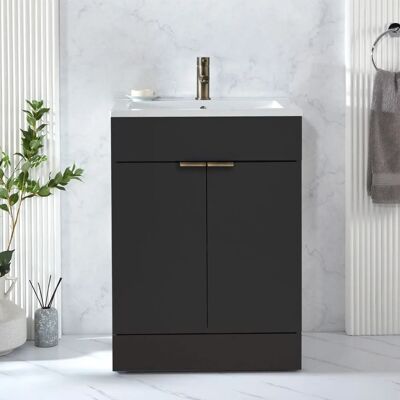 HudsonReed Cluo Bianco 600 mm Mobile Lavabo Autoportante HudsonReed Cluo Bianco 600 mm Mobile Lavabo Autoportante