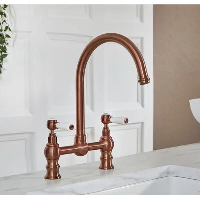 HudsonReed - Miscelatore da cucina a ponte - Rame satinato HudsonReed - Miscelatore da cucina a ponte - Rame satinato