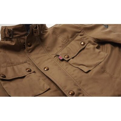 BELSTAFF - Crosby New Tech Wax - Sand - Coton - Veste - Publicité BELSTAFF - Crosby New Tech Wax - Sand - Coton - Veste - Publicité
