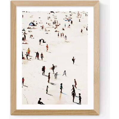 EAST END PRINTS - Beach Life - Obeche Wood - Framed Print EAST END PRINTS - Beach Life - Obeche Wood - Framed Print