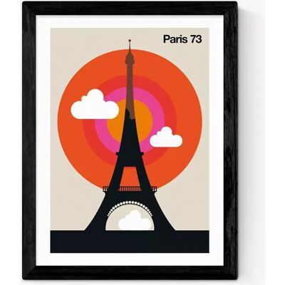 EAST END PRINTS - Paris 73 - Eiffel Tower - Framed Print EAST END PRINTS - Paris 73 - Eiffel Tower - Framed Print