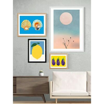 EAST END PRINTS - Rosi Feist - Yellow - Framed Print EAST END PRINTS - Rosi Feist - Yellow - Framed Print