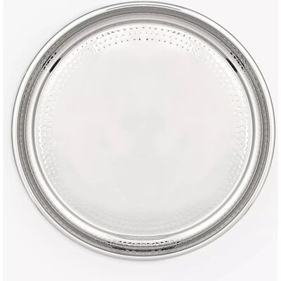 John Lewis - Hammered Stainless Steel Tray - 36cm - Serving Tray John Lewis - Hammered Stainless Steel Tray - 36cm - Serving Tray