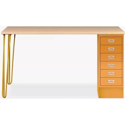 Bisley - MultiDesk - Oak Veneer - 6 Drawers - Desk Bisley - MultiDesk - Oak Veneer - 6 Drawers - Desk