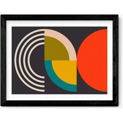 EAST END PRINTS - Geometric on Black I - Framed Print EAST END PRINTS - Geometric on Black I - Framed Print