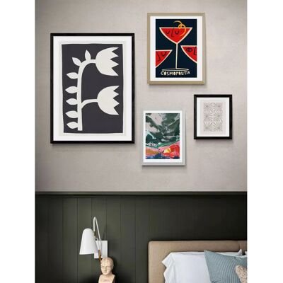 East End Prints - Black Tulips II - Framed - Print East End Prints - Black Tulips II - Framed - Print