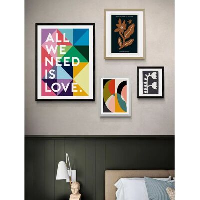 EAST END PRINTS - All We Need Is Love - Framed - Print EAST END PRINTS - All We Need Is Love - Framed - Print