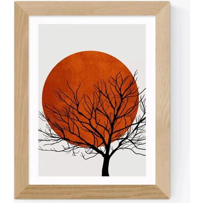 EAST END PRINTS - Kubistika Warm Winter - Framed Print EAST END PRINTS - Kubistika Warm Winter - Framed Print