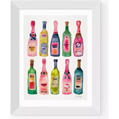 EAST END PRINTS - Cat Coquillette Champagne - Framed Print EAST END PRINTS - Cat Coquillette Champagne - Framed Print