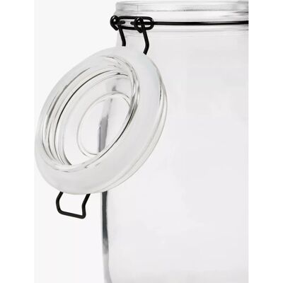 John Lewis ANYDAY Clip-Top Storage Jar - 2.2L John Lewis ANYDAY Clip-Top Storage Jar - 2.2L