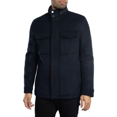 Ted Baker Knowl Wolle Marine Funnel Neck Jacke - Jacke Ted Baker Knowl Wolle Marine Funnel Neck Jacke - Jacke