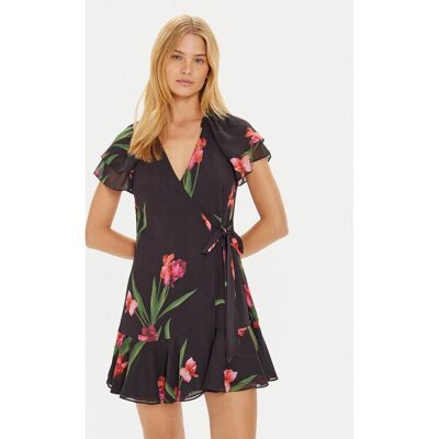 Ted Baker Fasnia bloemenjurk met engelmouwen - Jurk Ted Baker Fasnia bloemenjurk met engelmouwen - Jurk