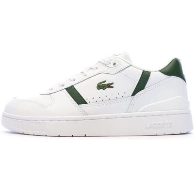 Basket Lacoste T-Clip Set - Cuir, Blanc/Vert - Homme - Publicité Basket Lacoste T-Clip Set - Cuir, Blanc/Vert - Homme - Publicité