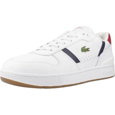 Sneakers Lacoste T-clip - Bianco, Pelle sintetica, Rete, Intersuola in EVA leggera Sneakers Lacoste T-clip - Bianco, Pelle sintetica, Rete, Intersuola in EVA leggera