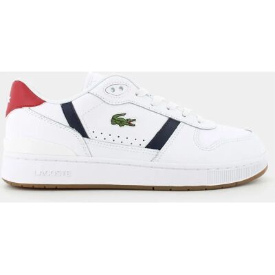 Lacoste T-Clip Ledersneaker - Weiß - Sneakers Lacoste T-Clip Ledersneaker - Weiß - Sneakers
