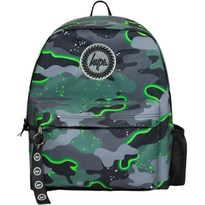 Hype Green Glow Camo Backpack - Backpack Hype Green Glow Camo Backpack - Backpack