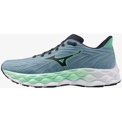 Chaussures Mizuno Wave Sky 8 Gris Vert - Chaussures de course - Publicité Chaussures Mizuno Wave Sky 8 Gris Vert - Chaussures de course - Publicité