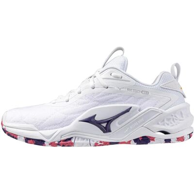 Mizuno Wave Stealth Neo Dames - Chaussures d'intérieur - Blanc - Publicité Mizuno Wave Stealth Neo Dames - Chaussures d'intérieur - Blanc - Publicité