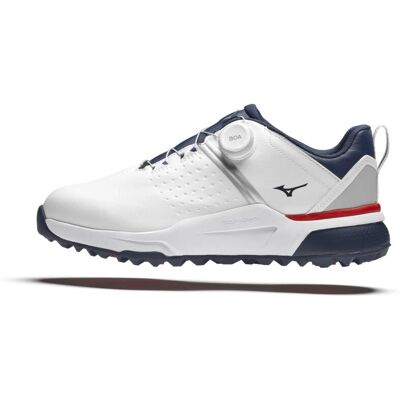 Mizuno Hazard Enerzy BOA Golfschuhe Weiß/Blau Mizuno Hazard Enerzy BOA Golfschuhe Weiß/Blau