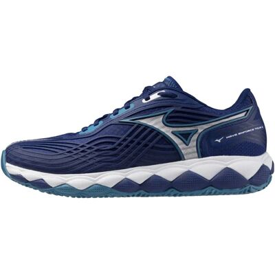 Mizuno Wave Enforce Tour 2 CC - Buty do tenisa - Niebieskie Mizuno Wave Enforce Tour 2 CC - Buty do tenisa - Niebieskie